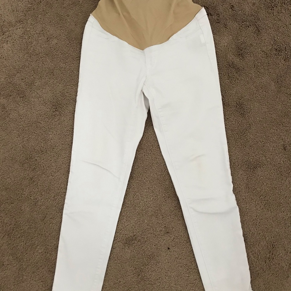 1822 White Maternity Jeans
